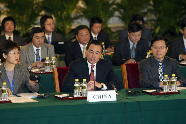 Mr. Wang, then the vice foreign minister, at six-party talks in 2004 on dismantling North Korea’s nuclear program.