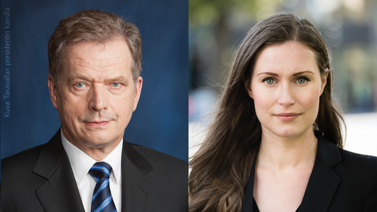 President Sauli Niinistö and Prime Minister Sanna Marin