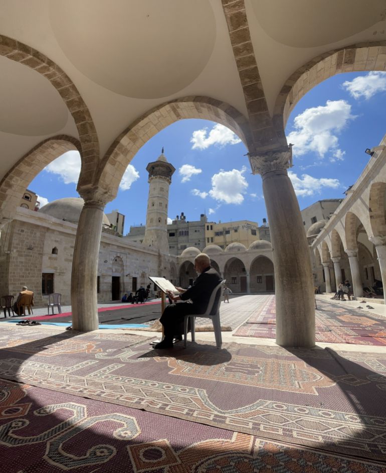 There are no clear dates for when Al Sayed Hashim Mosque was first built, but archaeologists suggest it was built in the 12th century [Abdelhakim Abu Riash/AJE]