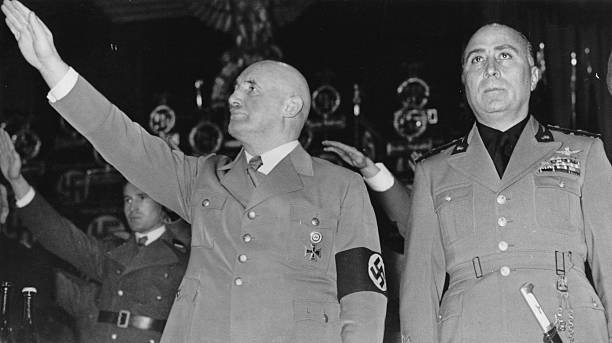 Foreign relations Italy _ Germany: Italian State Minister Roberto Farinacci attending a manifestation in the Berlin Sportpalast, to the left:....jpeg