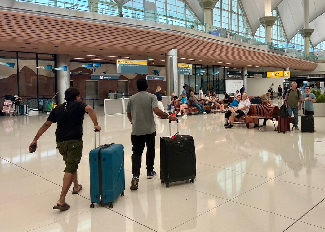 Welcome to America? Passengers at Denver International Airport, Colorado