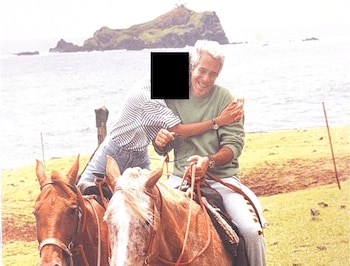 Epstein entertained guests on his private island of Little St James