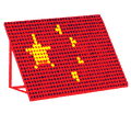 Solar panel with the China flag