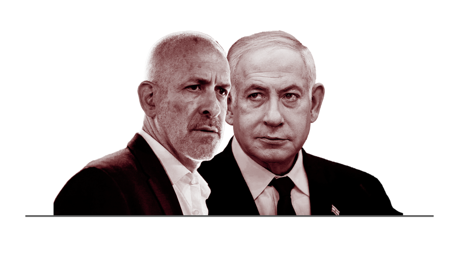 Netanyahu and then Shin Bet chief Ronen Bar.