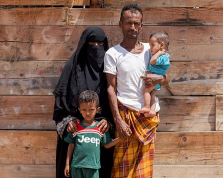 Abubaker Saeed and his family in Djibouti